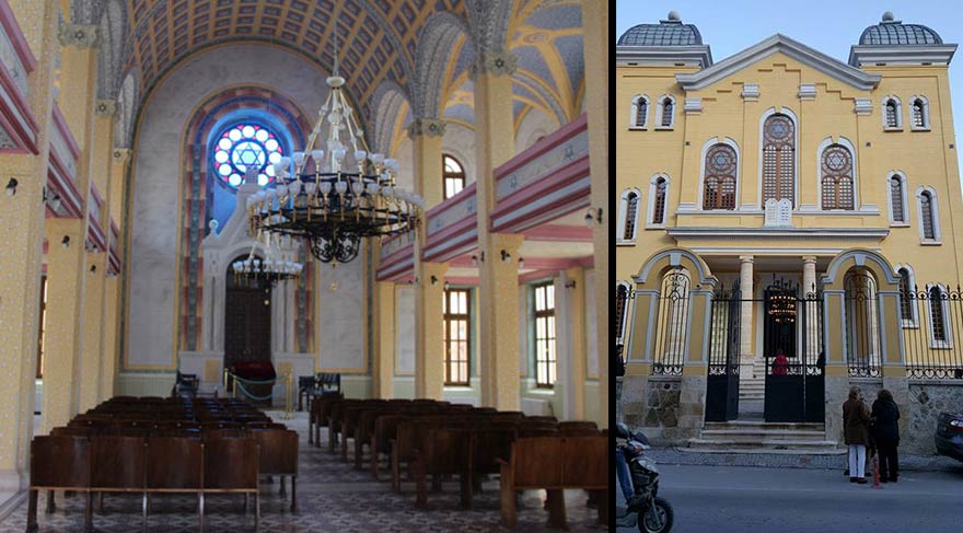 Edirne'deki Büyük Sinagog, 5 yıllık restorasyon çalışmasının ardından 41 yıl aradan sonra ibadete açıldı. (FOTO: CİHAN)