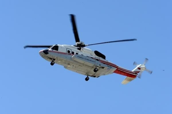 Cumhurbaşkanı helikopteri tercih etti
