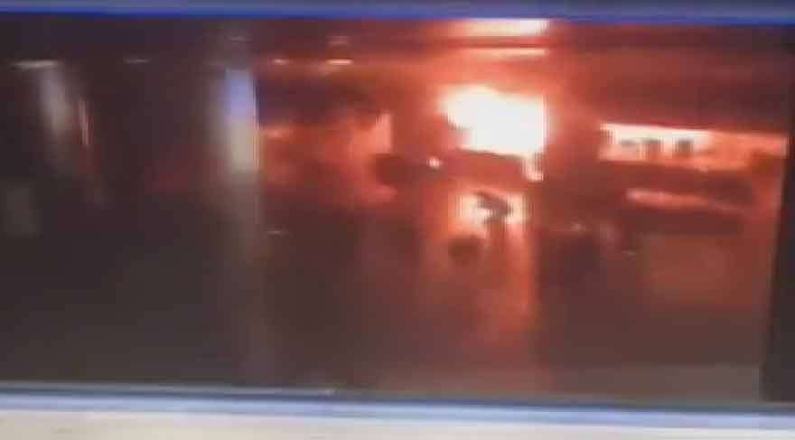 İşte Atatürk Havalimanı'ndaki patlama anının görüntüleri