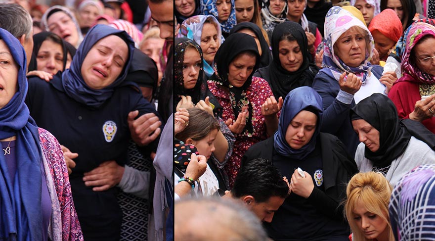 Foto: DHA / Şehit Kadir Cihan Karagözlü'nün eşi
