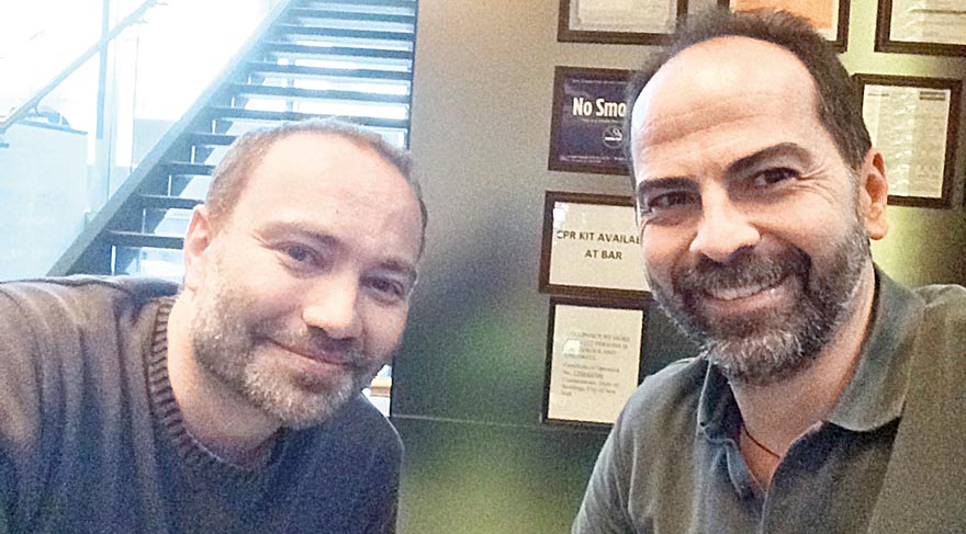 Kanaris ve Ali Paşa’nın 5. kuşak torunları, Pericles ve Nasuh 200 yıl sonra NY’ta arkadaş olduk.