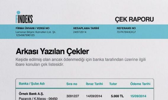 kredi sorgulama sonucu