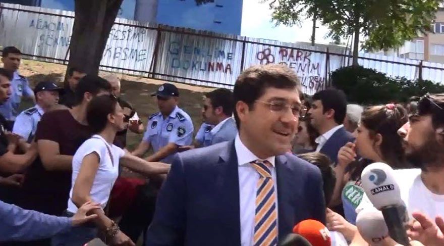 Ihlamur Park'ında yapılan basın açıklamasında kavga çıktı