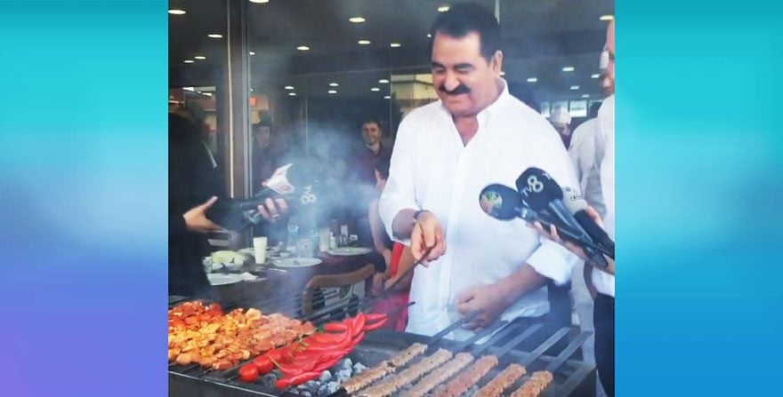 İbrahim Tatlıses'ten kebap şov