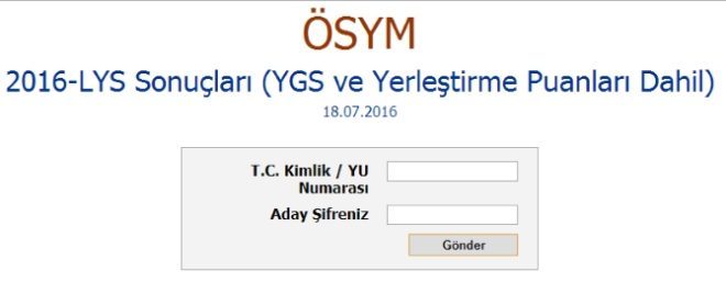 lys sonuclari sorgulama sayfasi