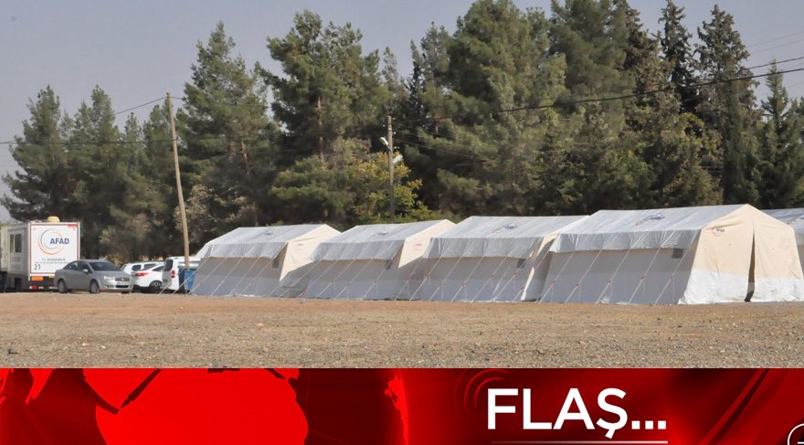 Suriye sınırına sahra hastanesi kuruldu