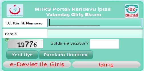 MHRS Online Randevu Alma
