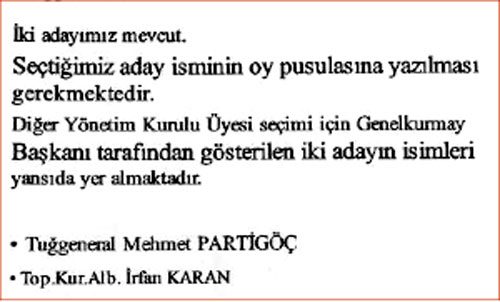 İşte OYAK genel kurul tutanağı