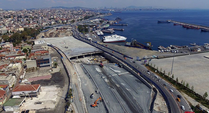 Avrasya Tüneli havadan görüntülendi