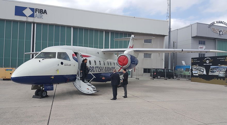 Fuarda büyük ilgi gören yerli yolcu uçağı TRJet’i arkadaşımız Taylan Büyükşahin inceledi ve British Airways personelinden bilgi aldı.