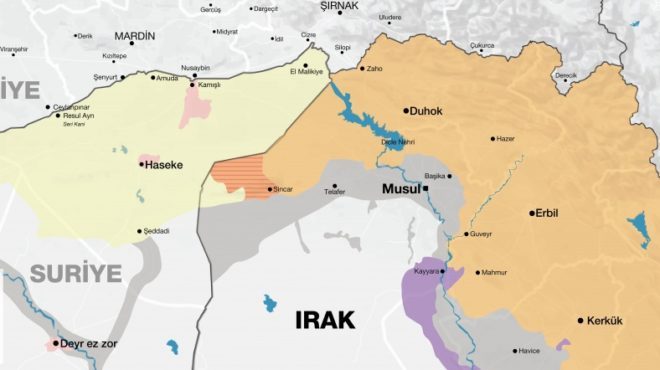 Harita Al Jazeera Türkiye'den alınmıştır.