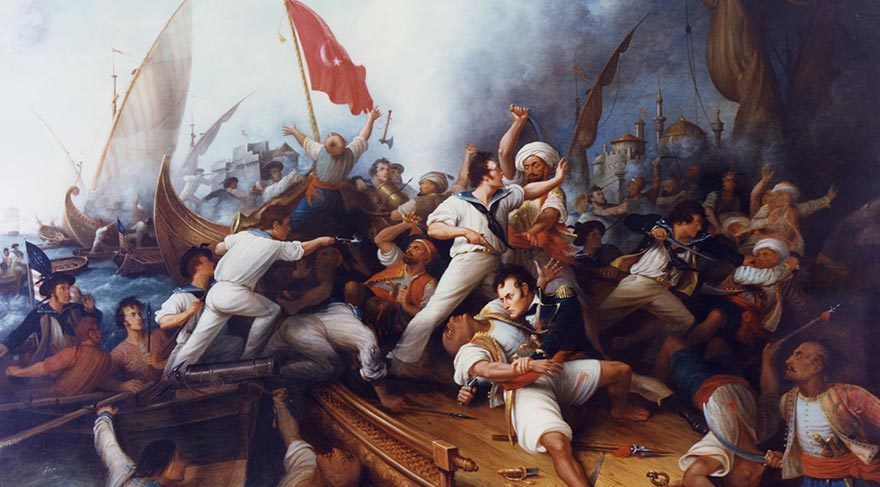 İlk Berberi Savaşı: Amiral Stephen Decatur'un Trablus'a yaptığı çıkarmayı gösteren tablo...