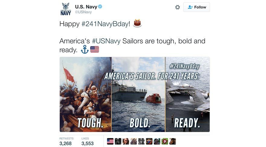 ABD Donanması'nın attığı Tweet ortalığı karıştırdı