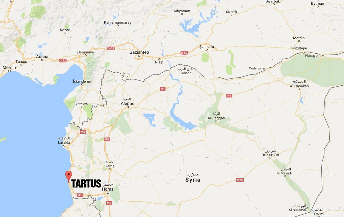 Tartus, Hatay'ın sınır ilçesi Samandağı'na sadece 180 km mesafede bulunuyor.