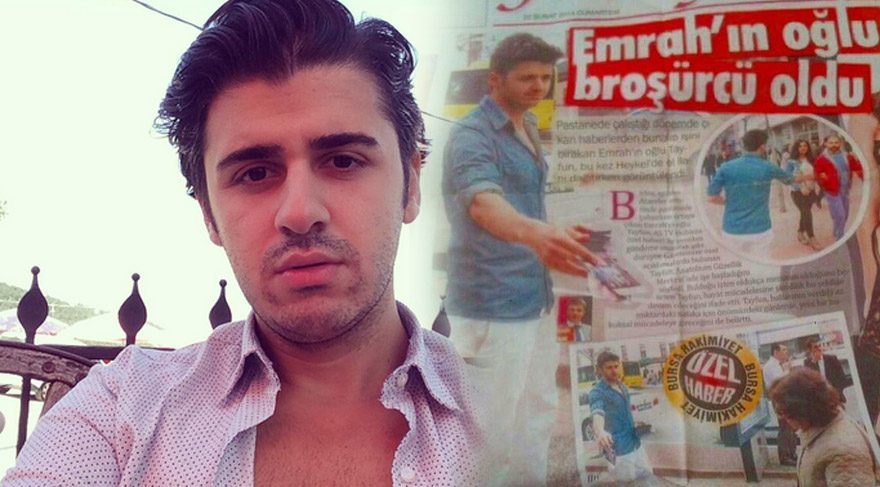 Tayfun Erdoğan, 'Emrah'ın oğlu broşürcü oldu' haberine tepki gösterdi