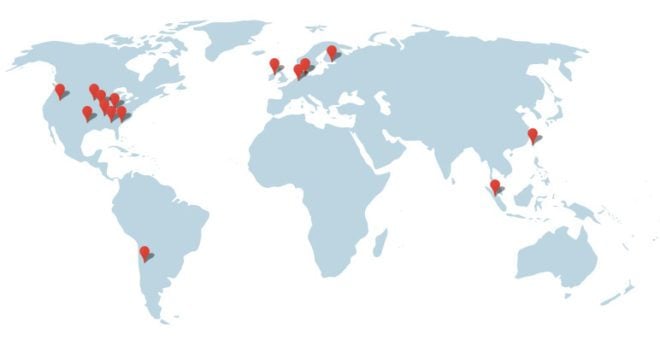 Google'ın dünya üzerindeki veri merkezleri 