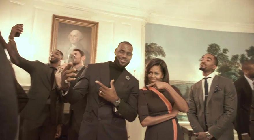 LeBron James ve Michelle Obama cansız manken fenomenine dahil oldu. 