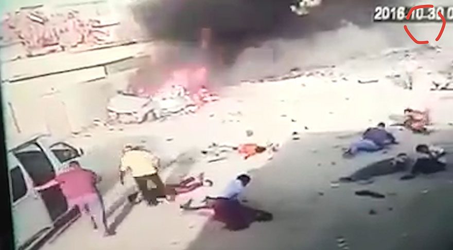 Bağdat'ta bir garip bombalı saldırı: Güvenlik kamerasıyla her şey açığa çıktı