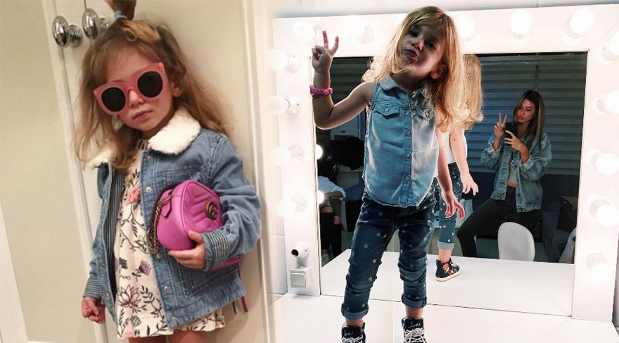 Şeyma Subaşı'nın kızı Melisa dünya starlarının çocuklarını aratmıyor