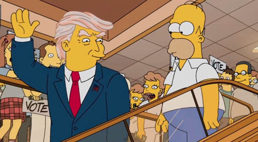 The Simpsons Trump'ın zaferini 16 yıl önceden nasıl bildi?