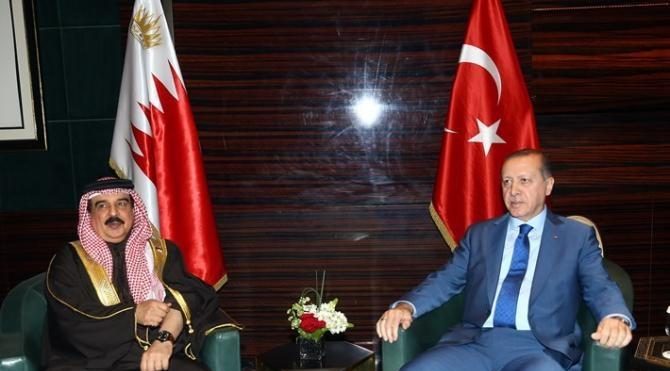 Cumhurbaşkanı Erdoğan, Bahreyn Kralı&#39;yla görüştü