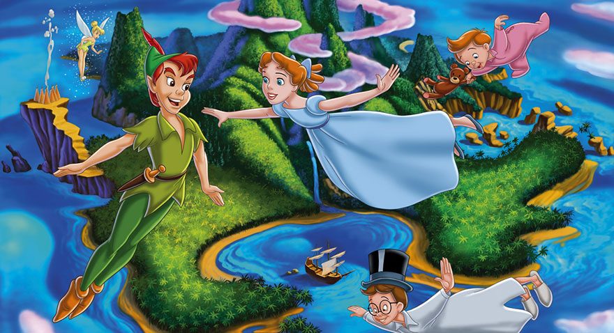 İskoç roman ve oyun yazarı J. M. Barrie'nin unutulmaz kahramanı Peter Pan'ın maceraları hayali bir ada olan Neverland'de geçiyordu.