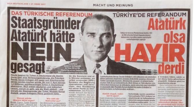 Alman Bild gazetesinden flaş haber: Atatürk olsa 'Hayır' derdi