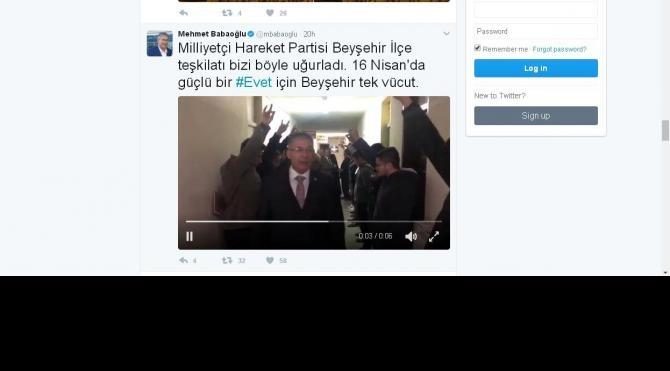Ak Partili Babaoğlu&#39;nu, MHP&#39;liler &#39;bozkurt&#39; selamı ile karşıladı