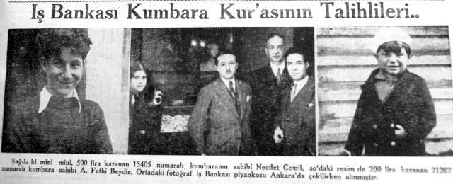 1931 tarihli Yeni Hayat Gazetesi'nde yer alan İş Bankası kumbara haberi. Fotoğraf: Depo Photos