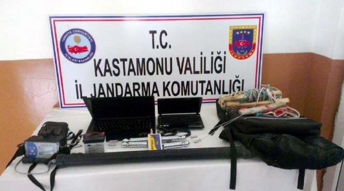 Kastamonu&#39;da kaçak kazı operasyonu: 6 gözaltı