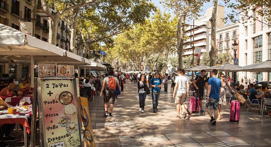 Barcelona'nın İstiklal Caddesi 'La Rambla'
