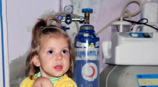 Akciğer yetmezliği hastası 2 yaşındaki Arjin&#39;in dramı 