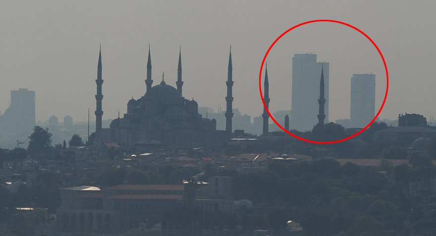 İstanbul'un silüetini bozan 16-9 binaları. Fotoğraf: Depo Photos