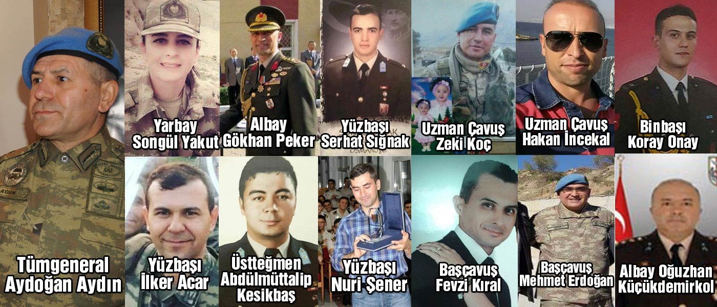 Helikopter kazasında 13 kahraman şehit oldu...