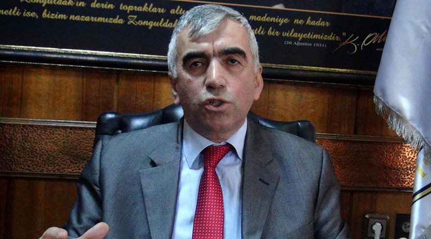 Zonguldak´ta Genel Maden İşçileri Sendikası (GMİS) Genel Başkanı Ahmet Demirci