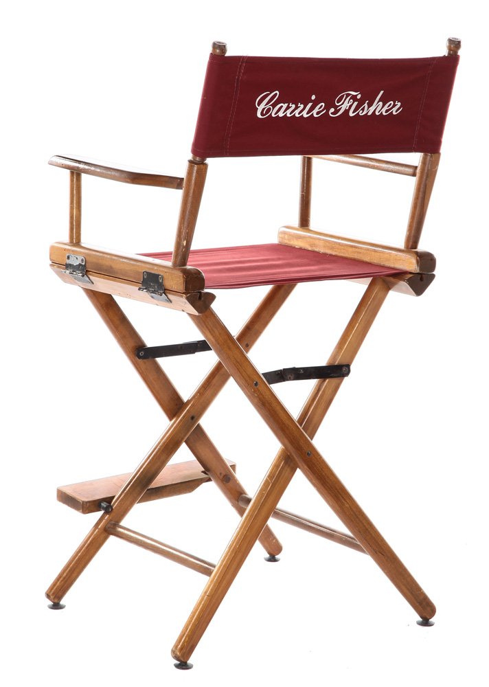 Carry Fisher'ın 1983'te Star Wars filminin çekimlerinde kullandığı sandalye 12 bin dolardan satışa çıkacak.