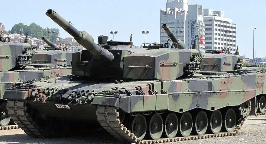 TSK envanterinde bulunan Leopard 2A4 tankı. Fotoğraf: Ceyhun Pursak