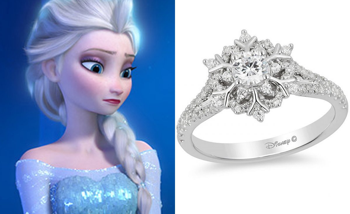 Buzlar Kraliçesi Elsa'nın yüzüğü 1.560,30 dolar.