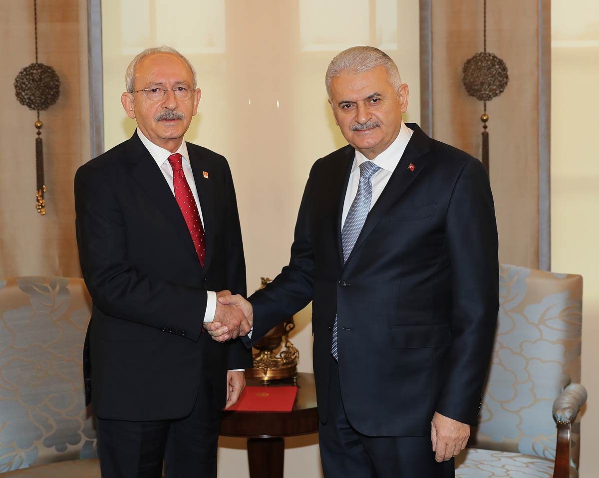 FOTO: İHA / Başbakan Yıldırım ile CHP lideri Kılıçdaroğlu’nun görüşmesi 50 dakika sürdü.