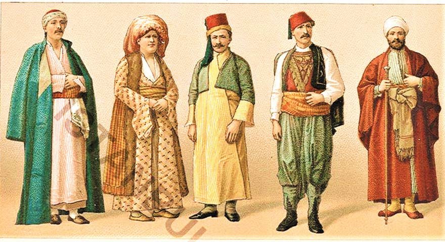 Osmanlı milletlerinin giyim kuşamları. 
