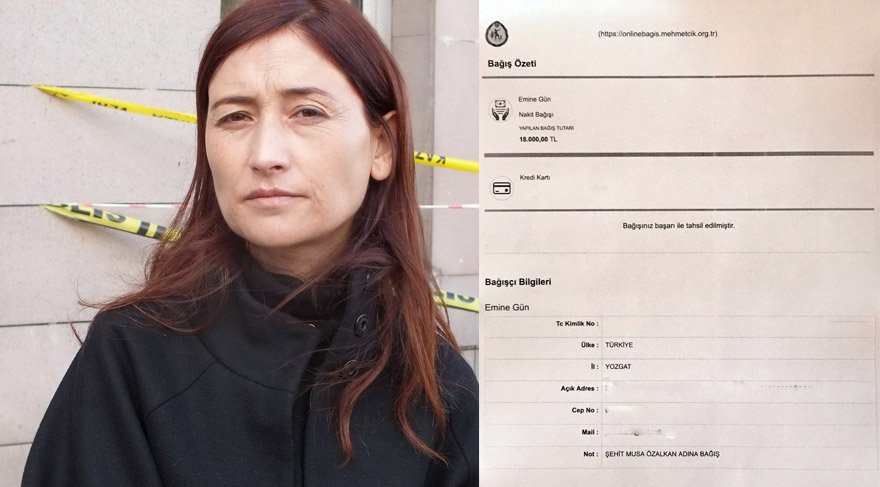 Avukat Gün, davadan aldığı avukatlı ücretini Mehmetçik Vakfı'na bağışladı...