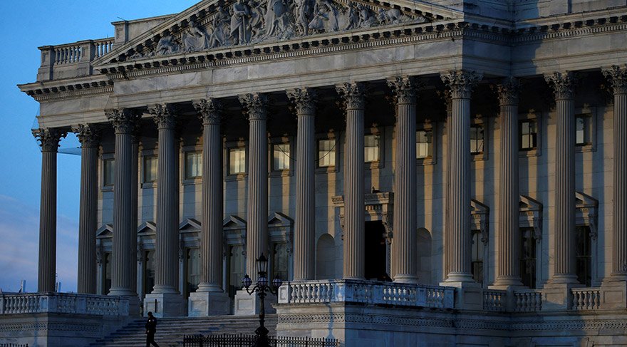 Washington'da kapanmanın ardından bir sessizlik hakim. Fotoğraf: Reuters
