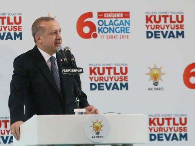 Erdoğan'dan Eskişehir Kongresi'nden flaş sözler: Afrin'e gideceğim