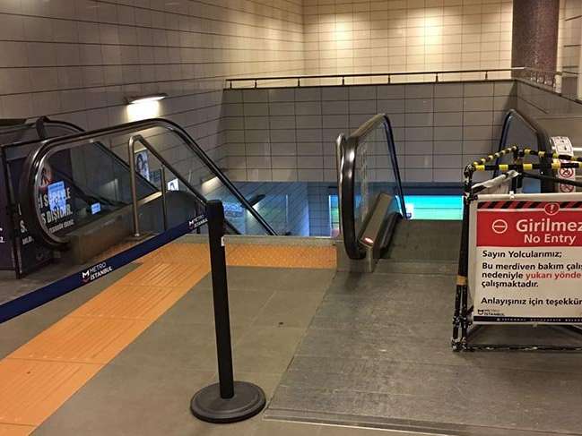İstanbul metrosunda yürüyen merdiven arızaları bezdirdi