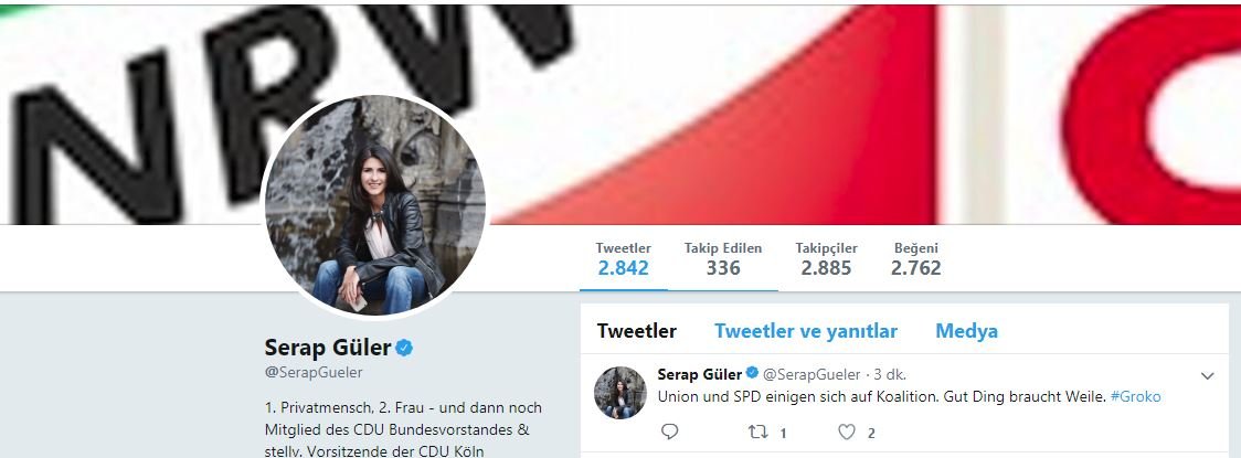 Serap Güler, Twitter üzerinde yaptığı açıklamada, 
