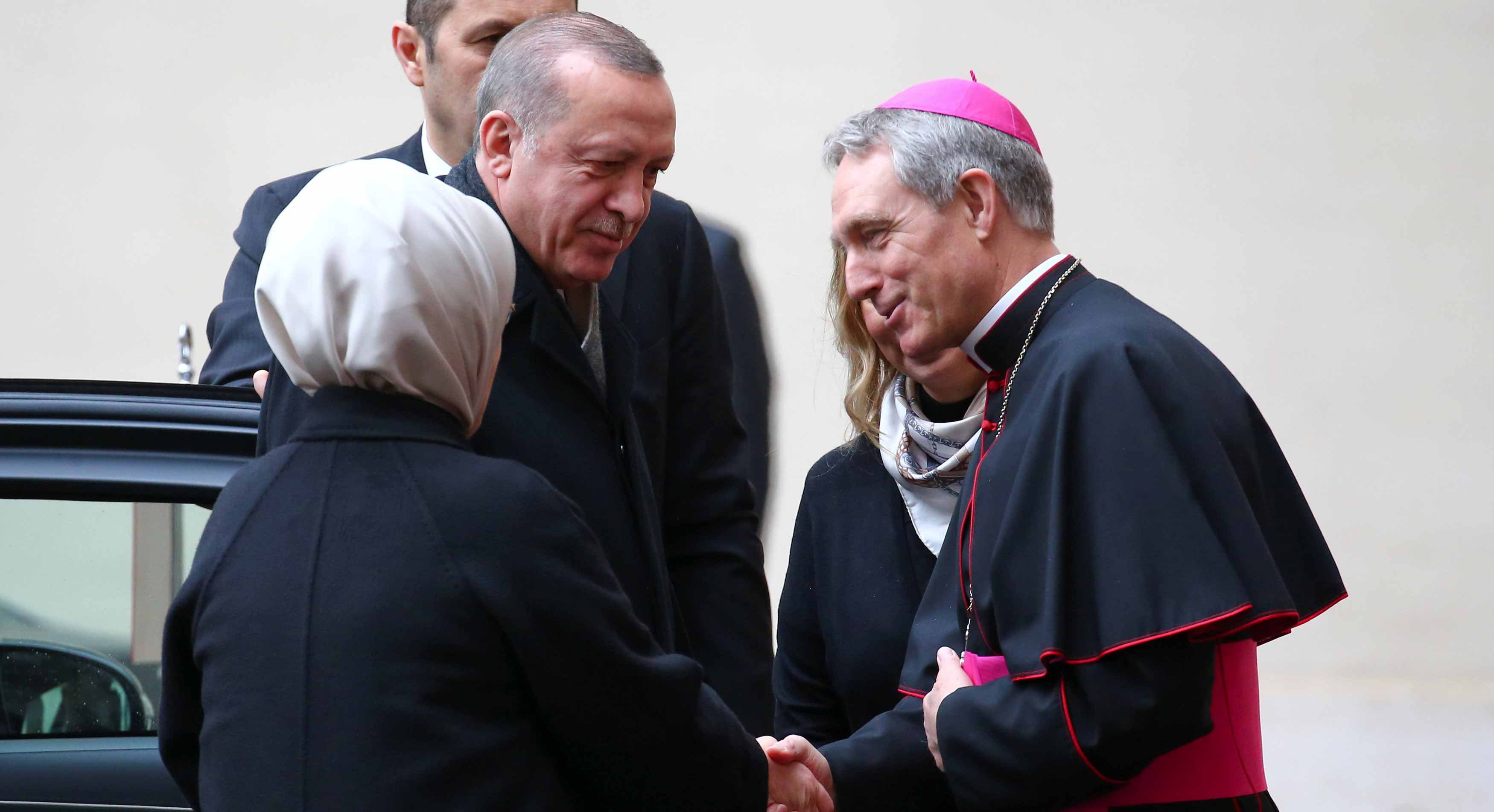 Cumhurbaşkanı Erdoğan bugün Vatikan'da önemli temaslarda bulunuyor. Fotoğraf: Reuters