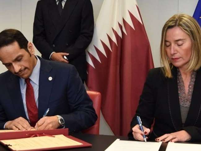 Katar ile AB arasında işbirliği anlaşması!