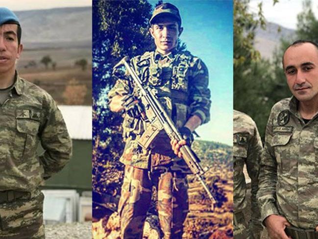 Bitlis ve Afrin'den acı haber:  Dört asker şehit!