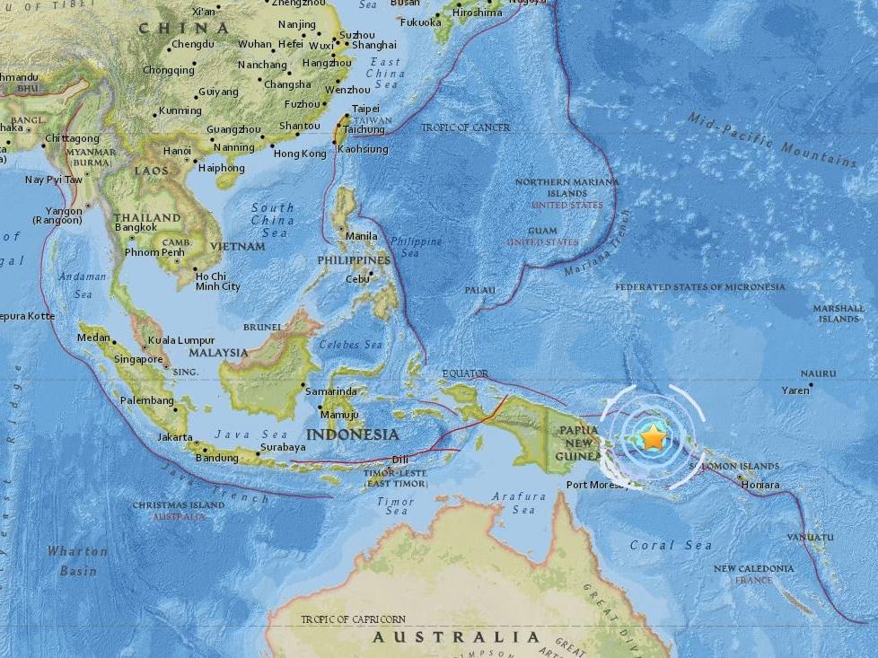 Papua Yeni Gine'de 6.3'lük deprem