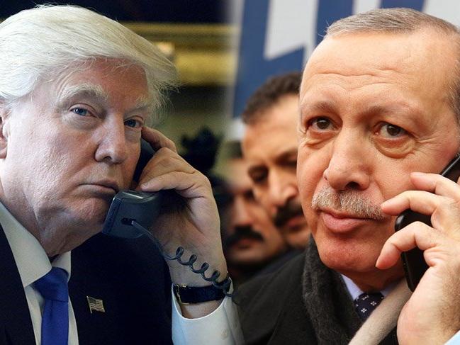 Cumhurbaşkanı Erdoğan ve ABD Başkanı Trump arasında telefon görüşmesi